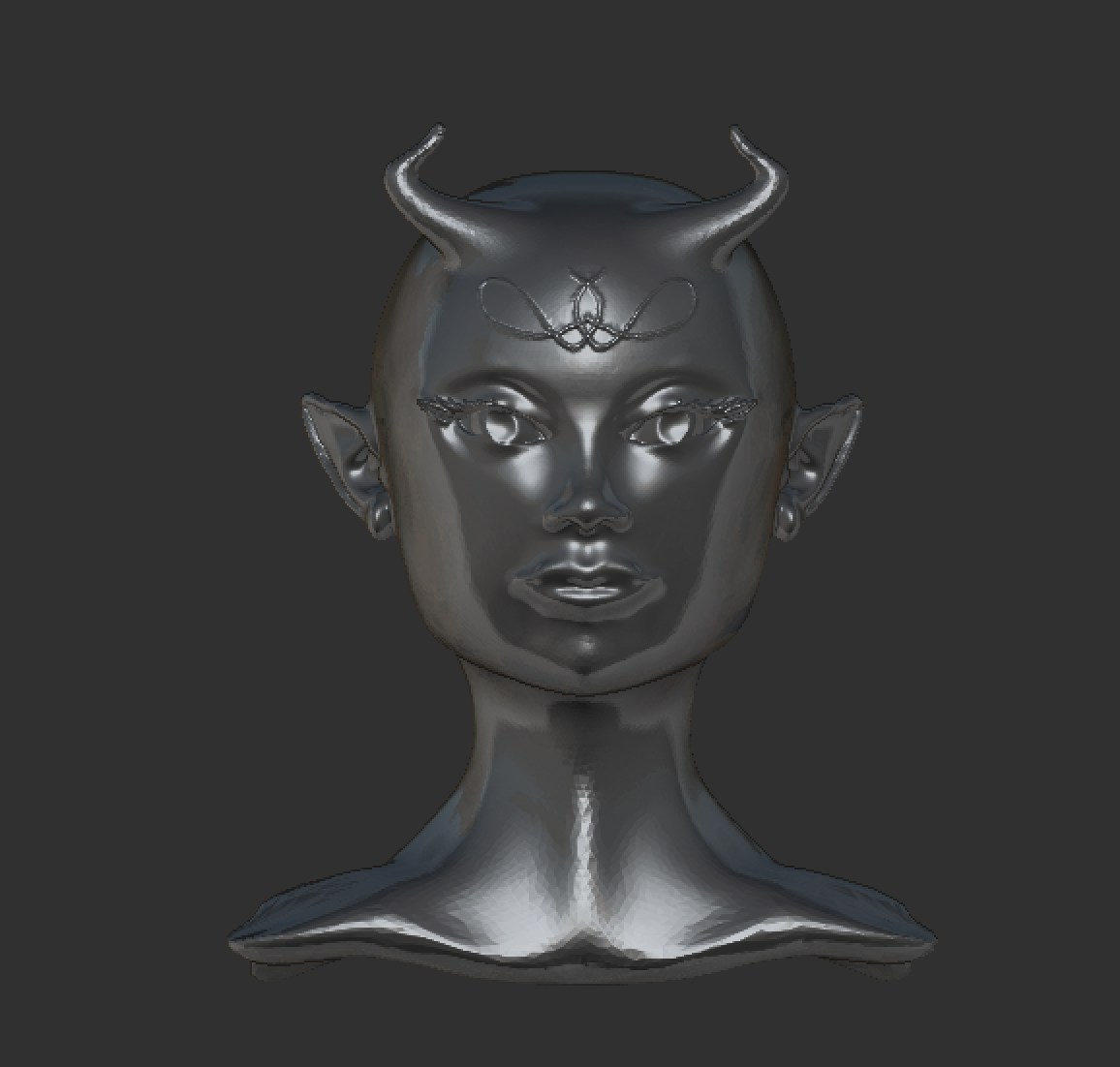 elf head 3d modeling