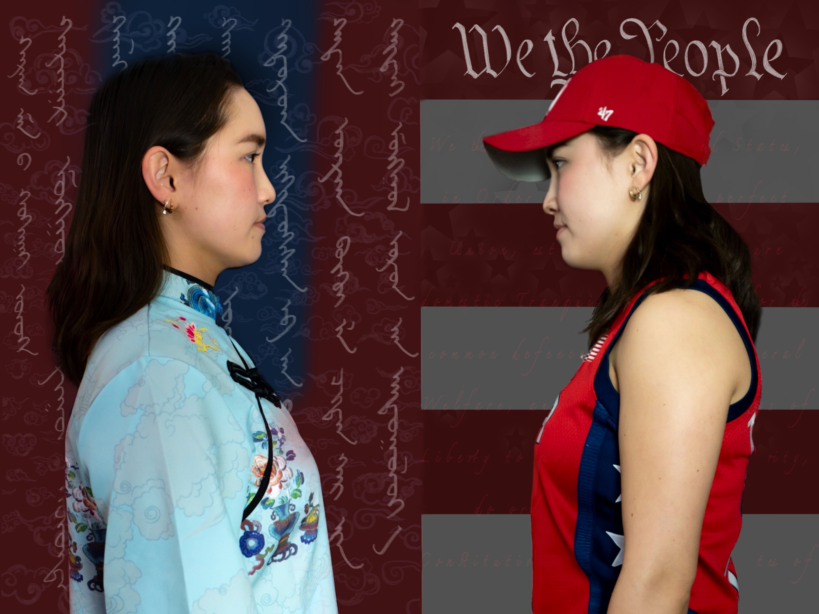 girl face to face mongol america